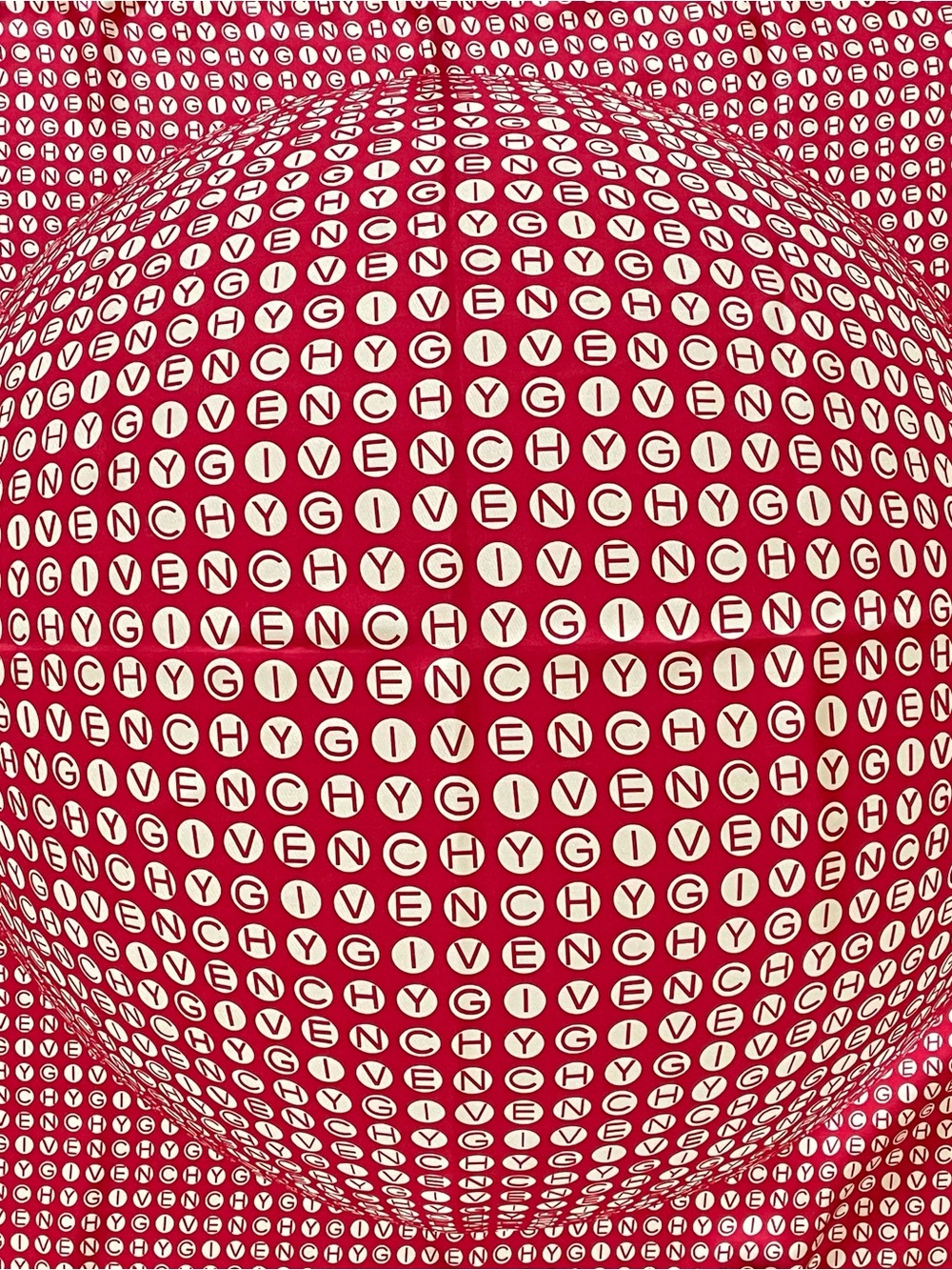 Vintage Givenchy Op Art Silk Scarf 27 In Sq Excellent Mint Condition